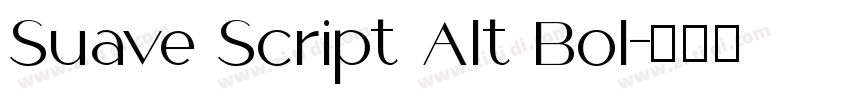 Suave Script Alt Bol字体转换